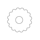 Kaiser Linzer Ausstechformform mit Loch 5 cm