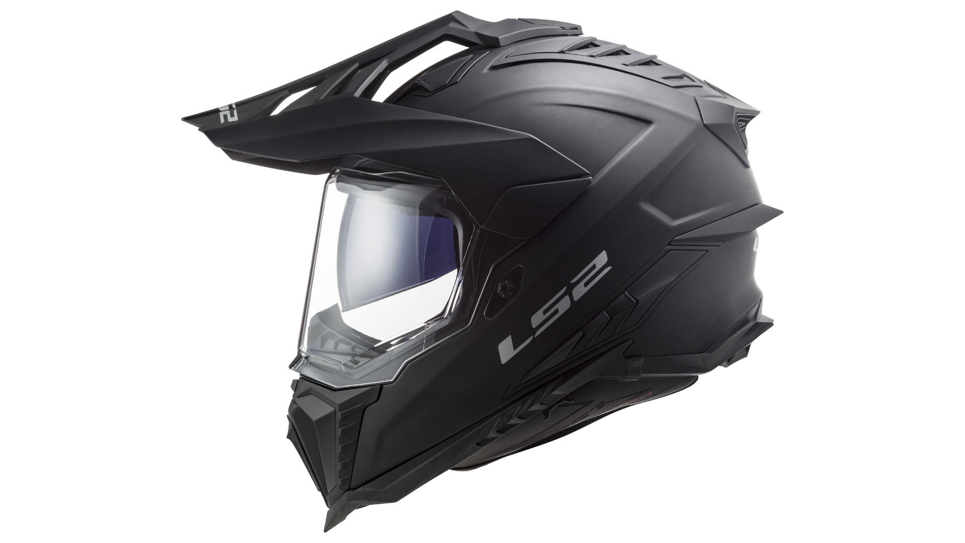 LS2 Endurohelm MX701 Explorer Solid 3XL Schwarz matt