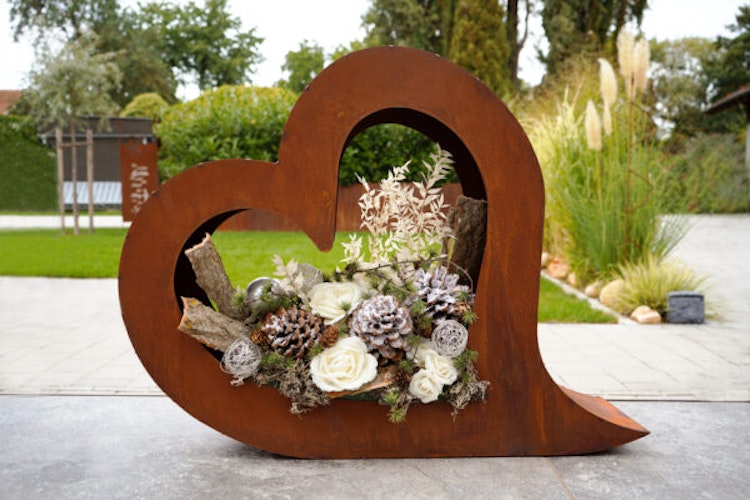 Badeko Herz-Set „Lydia“ (55 cm & 80 cm) zum Bepflanzen