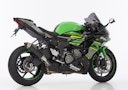 Vorschaubild SHARK SLIP-ON Aluminium eloxiert schwarz SRC 4 für KAWASAKI ZX-6R EURO4  