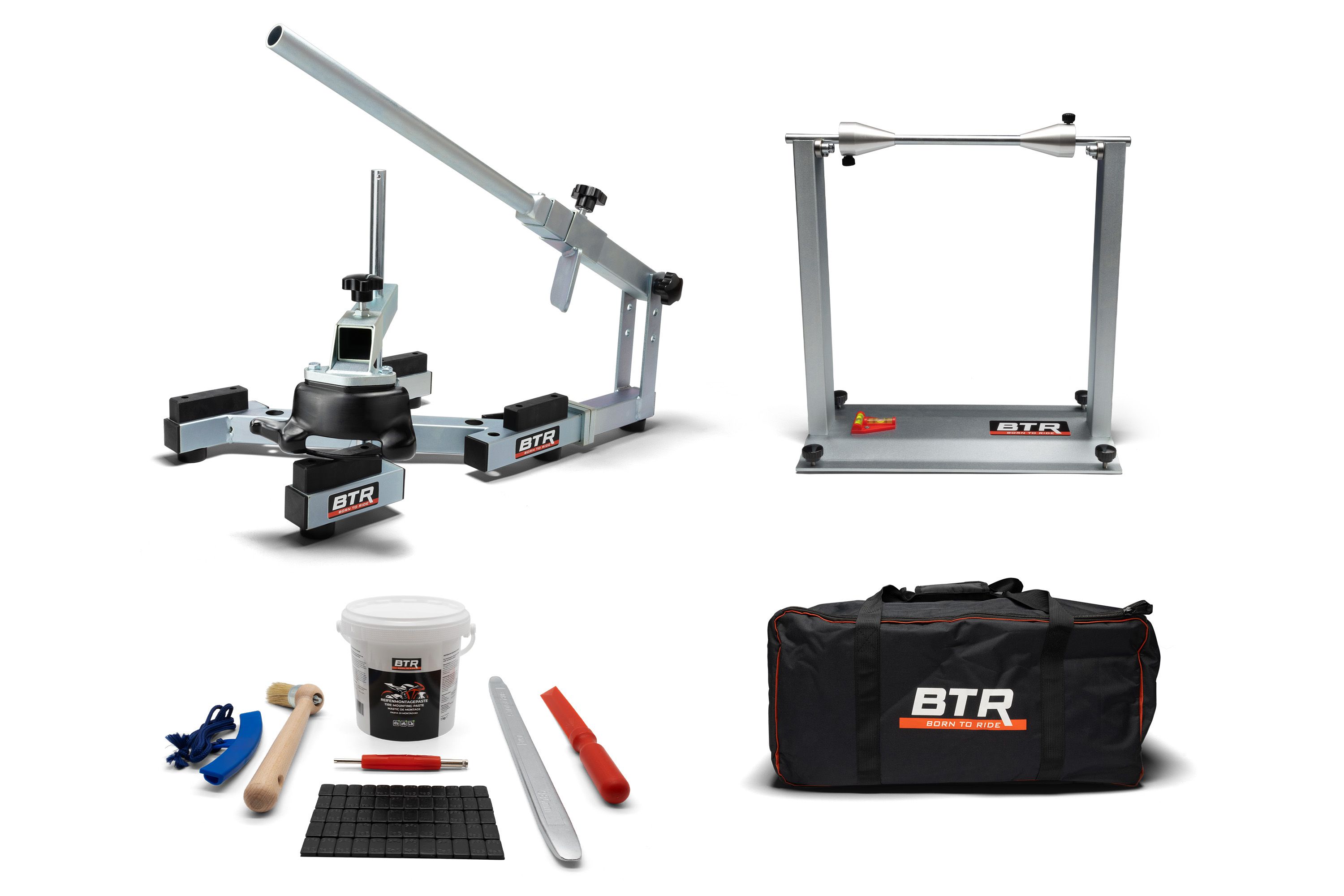 BTR Reifenmontiergerät EVOX® mit Wuchtbock, Starterpaket und Tasche
