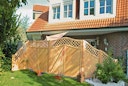 T&J CLASSICO Sichtschutzzaun Douglasie 1800 x 1800 mm