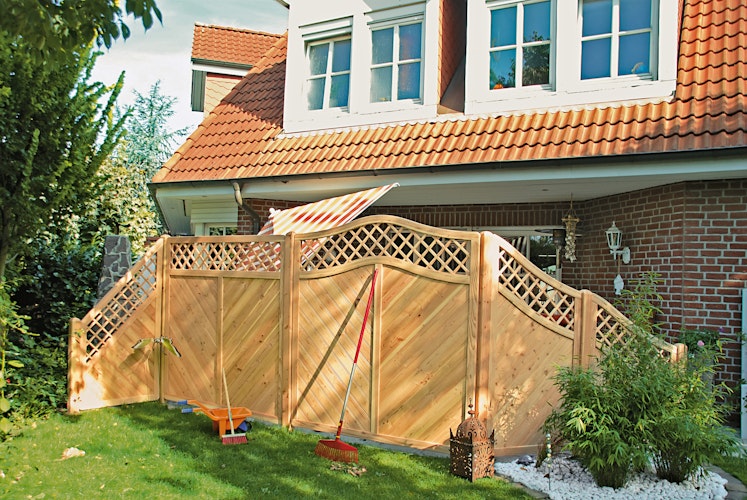 T&J CLASSICO Sichtschutzzaun Douglasie 1800 x 1800 mm