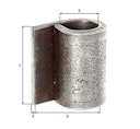 Vorschaubild Alberts® Anschweißband f.Metallt.,⌀16mm,Abstand Außenkante-Mitte Rolle 25mm