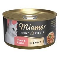 Miamor Feine Filets Thun & Lachs in Sauce 85g Katzennassfutter