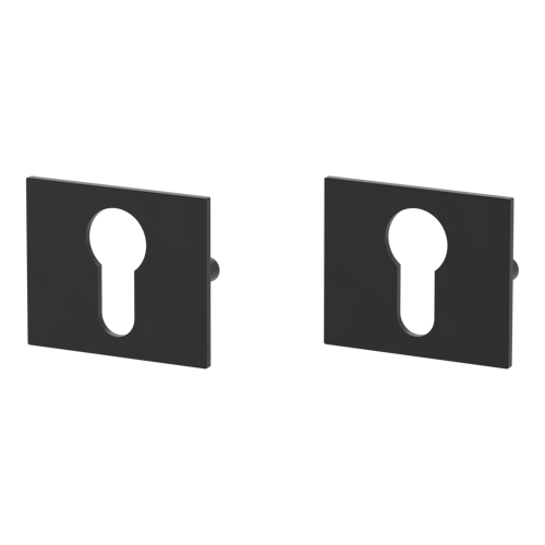 Griffwerk FRAME | DESIGN MANUFAKTUR ROSETTE -Graphitschwarz Rosettenpaar eckig -Prontofix -PZ