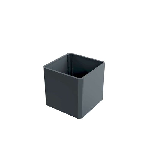 Premium Hochbeet aus Stahl anthrazit 80 x 80 x 75 cm