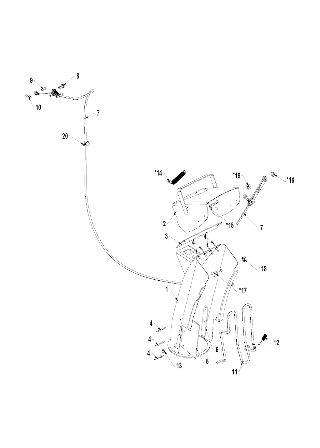 Explosionszeichnung Ersatzteile