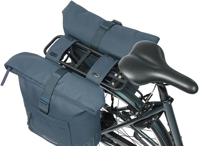 Basil Doppeltasche Brooklyn blau