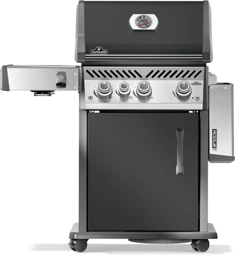 NAPOLEON Gasgrill Rogue Pro 425, SIZZLE ZONE Seitenbrenner, Charcoal Grau