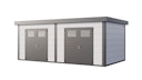 Vorschaubild Telluria Metallgerätehaus Duo 3336+ Zweiraum-Gartenhaus
