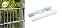 Vorschaubild Alberts® Mattenverbinder Doppelstab-Gittermatten,anth.,m.Schrauben aus Edelstahl M10x30mm 672966