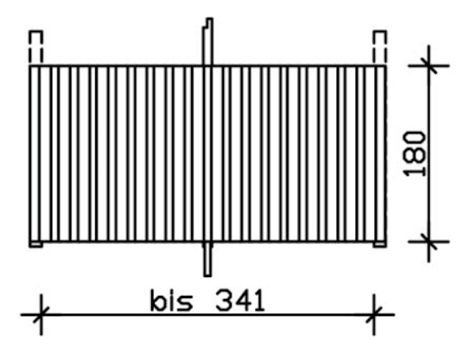 Skan Holz Rückwand für Leimholz Einzel- Carports - Deckelschalung