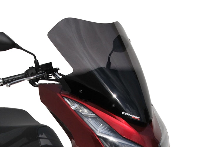 ERMAX Windschutzscheibe Sport Acrylic durchsichtig Schwarz getönt für HONDA PCX 125