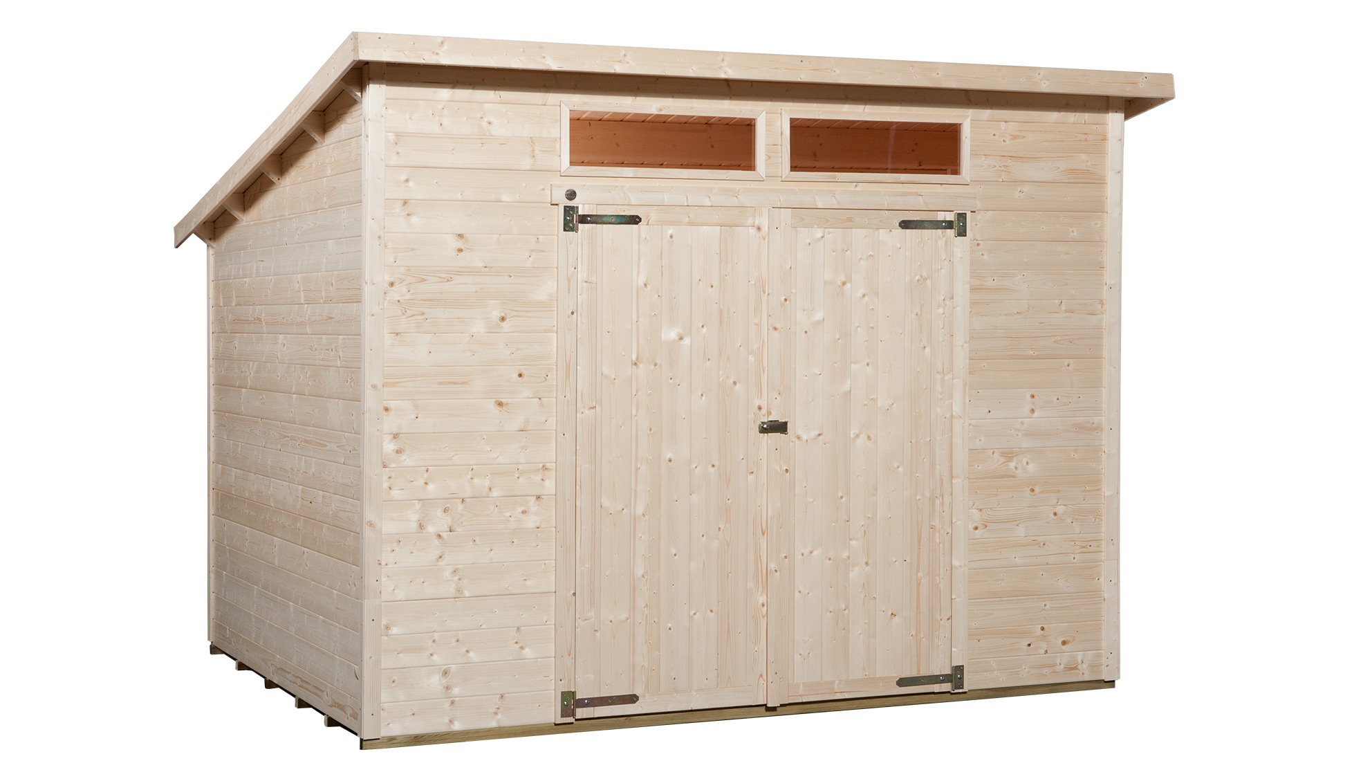 Weka 19 mm Gartenhaus 325 A -299 x 250 cm-lasiert 2 - 50 % Rabatt auf Dacheindeckung