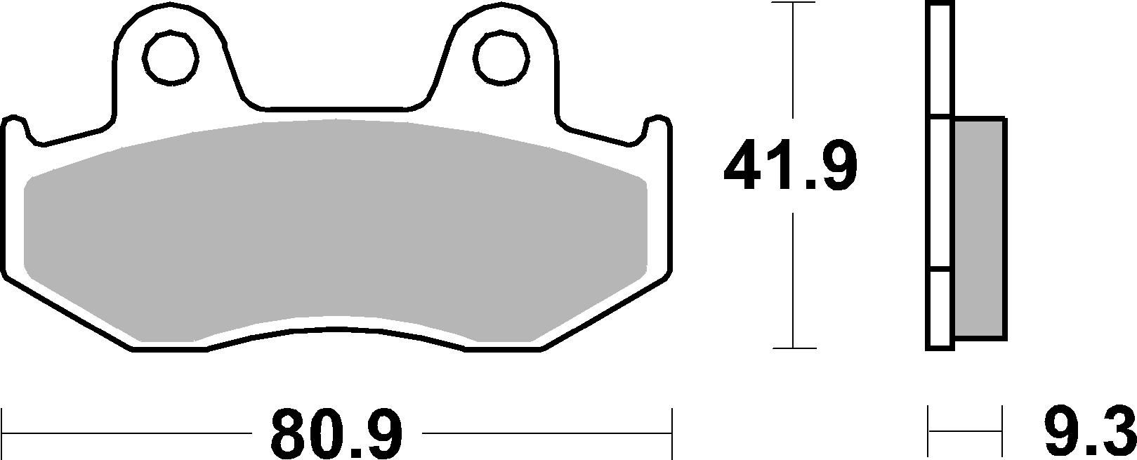 SBS Bremsbelag 709SI Offroad Sinter