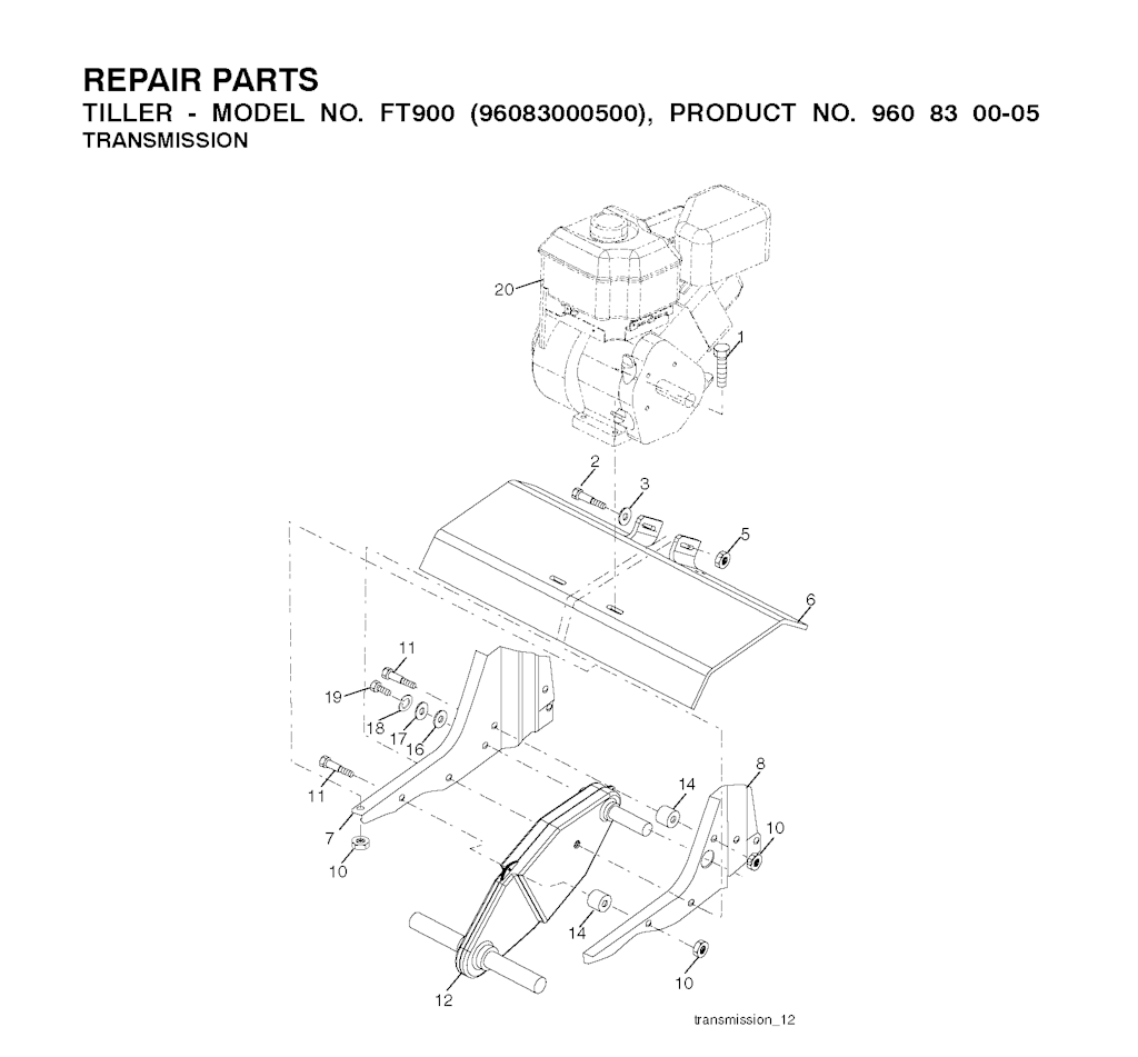 Explosionszeichnung Ersatzteile