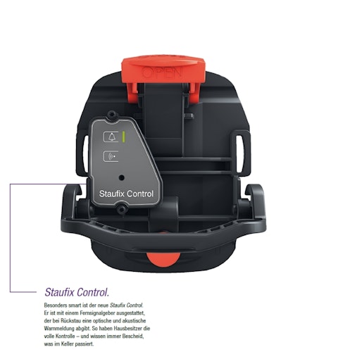 KESSEL - Staufix Control Rückstaudoppelverschluss für Einbau in die Bodenplatte - befliesbare Abdeckung