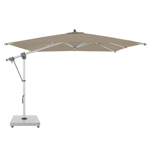 doppler Pendelschirm EXPERT 300 x 300 cm, Aluminium Silber / 100 % Polypropylen 220 g/m²