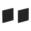Vorschaubild Griffwerk FRAME | DESIGN MANUFAKTUR ROSETTE -Graphitschwarz Rosettenpaar eckig -Prontofix -Blind
