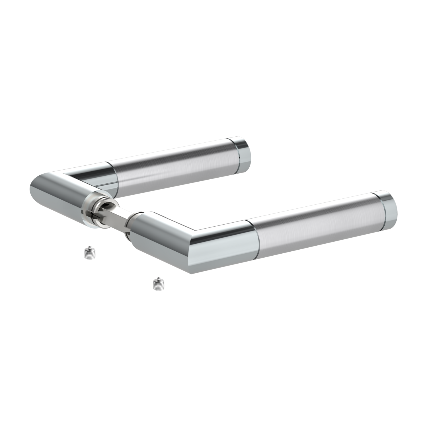 GRIFFWERK Griffpaar für Schlosskasten LOREDANA K3 -Edelstahl poliert/matt