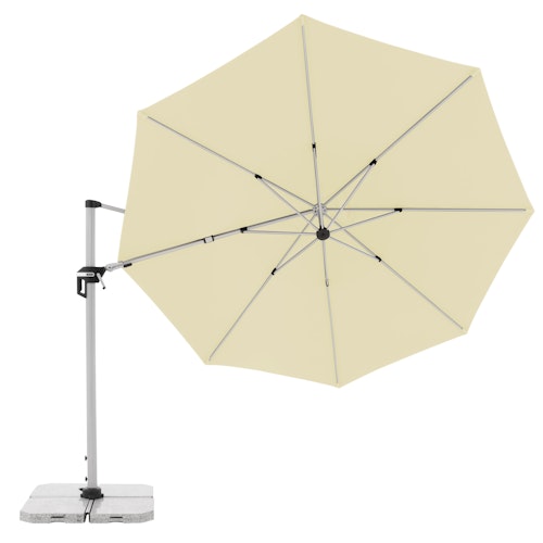 doppler Pendelschirm ACTIVE 370, Aluminium Grau / 100 % Polyester 200 g/m²