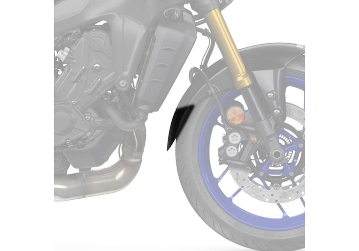 BODYSTYLE Kotflügelverlängerung vorne ABS Kunststoff schwarz-matt für YAMAHA MT-09 / SP, MT-09 Automatik (Y-AMT), Tracer 9 / GT / GT+, Tracer 9 GT / GT+  / Automatik (Y-AMT), XSR900, XSR900 GP
