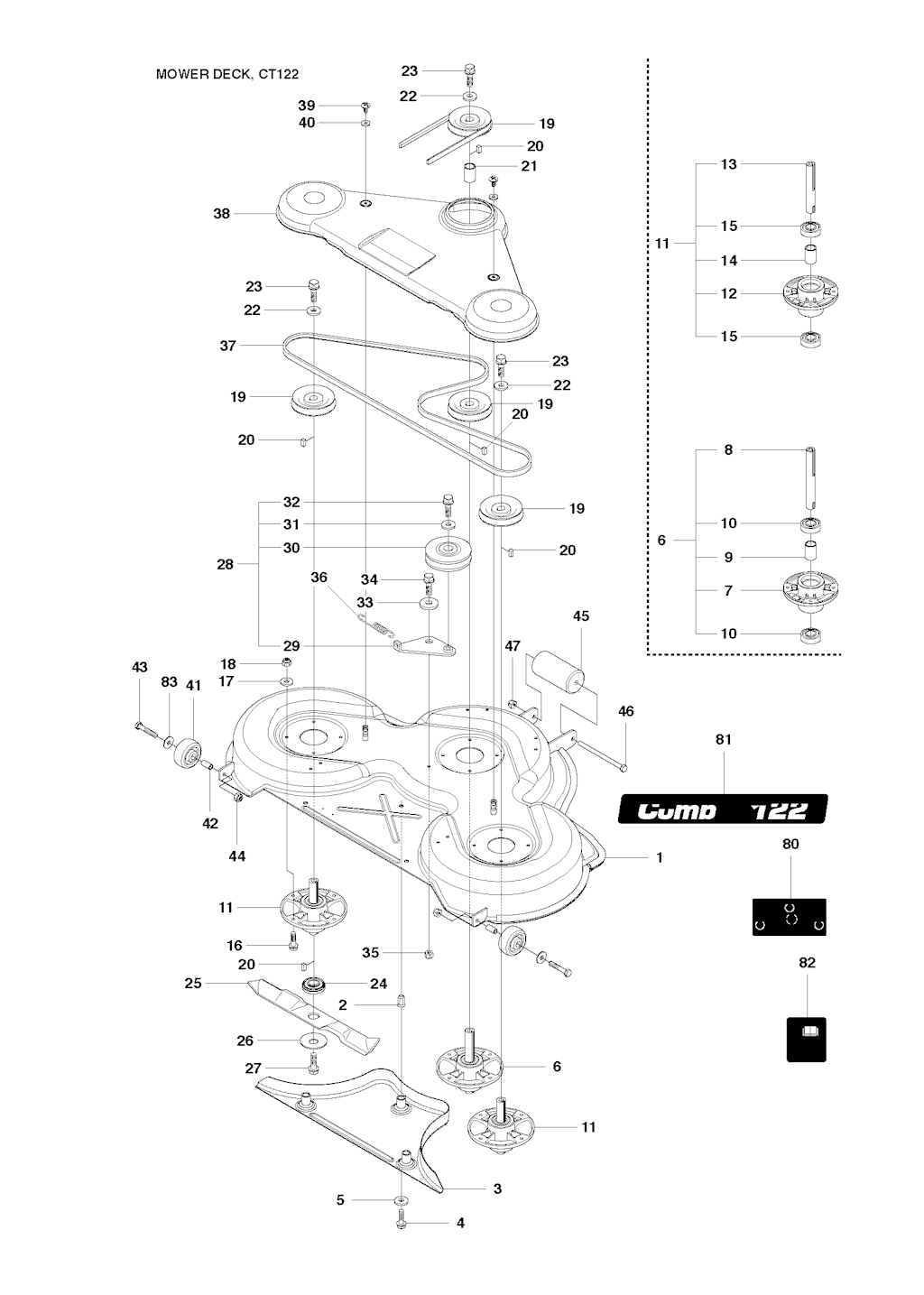 Explosionszeichnung Ersatzteile