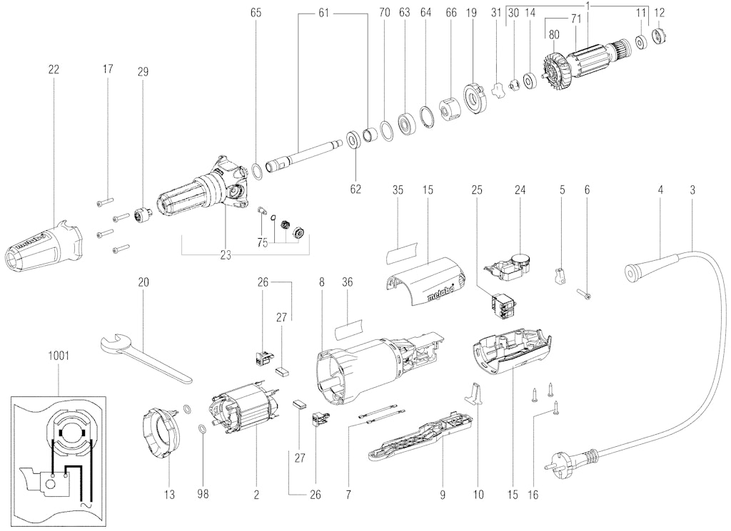 Explosionszeichnung Ersatzteile