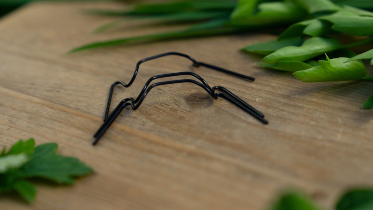 Vitavia Glasfederklammern, 20 Stück blank