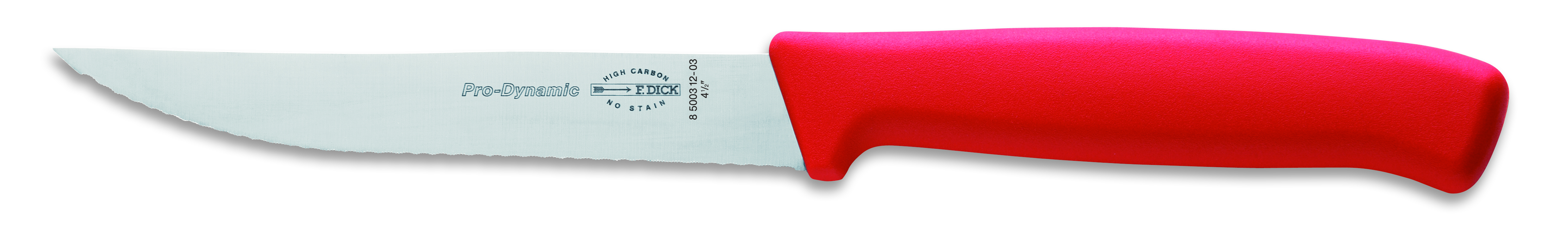 DICK Pizza- /Steakmesser Wellenschliff PRODYNAMIC 12 cm rot