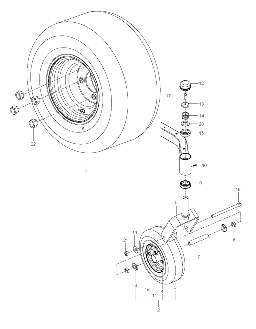 Explosionszeichnung Ersatzteile