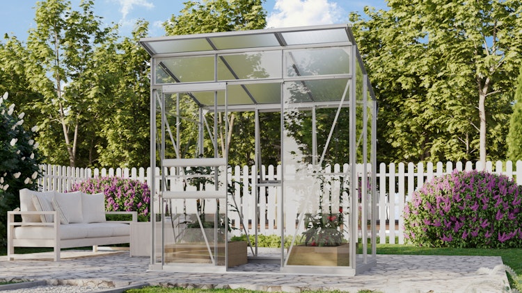 Vitavia Gewächshaus Fokus 3250 inkl. Stahlfundamentrahmen - 2,5 m²