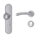 Vorschaubild Griffwerk Kombi-Schutzbeschlag TITANO SB_882 mit Griff SAVIA 72mm Zylinderabdeckung Tür 38-50mm L SAVIA KT Edelstahl matt