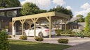 Vorschaubild Weka Einzelcarport mit Vorbereitung zur Dachbegrünung 328 x 718 cm - Leimholz