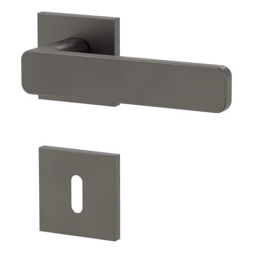 Griffwerk VAYA 265 MINIMAL MODERN fast2fix  Fast2Fix Rosetten eckig Buntbart Kaschmirgrau