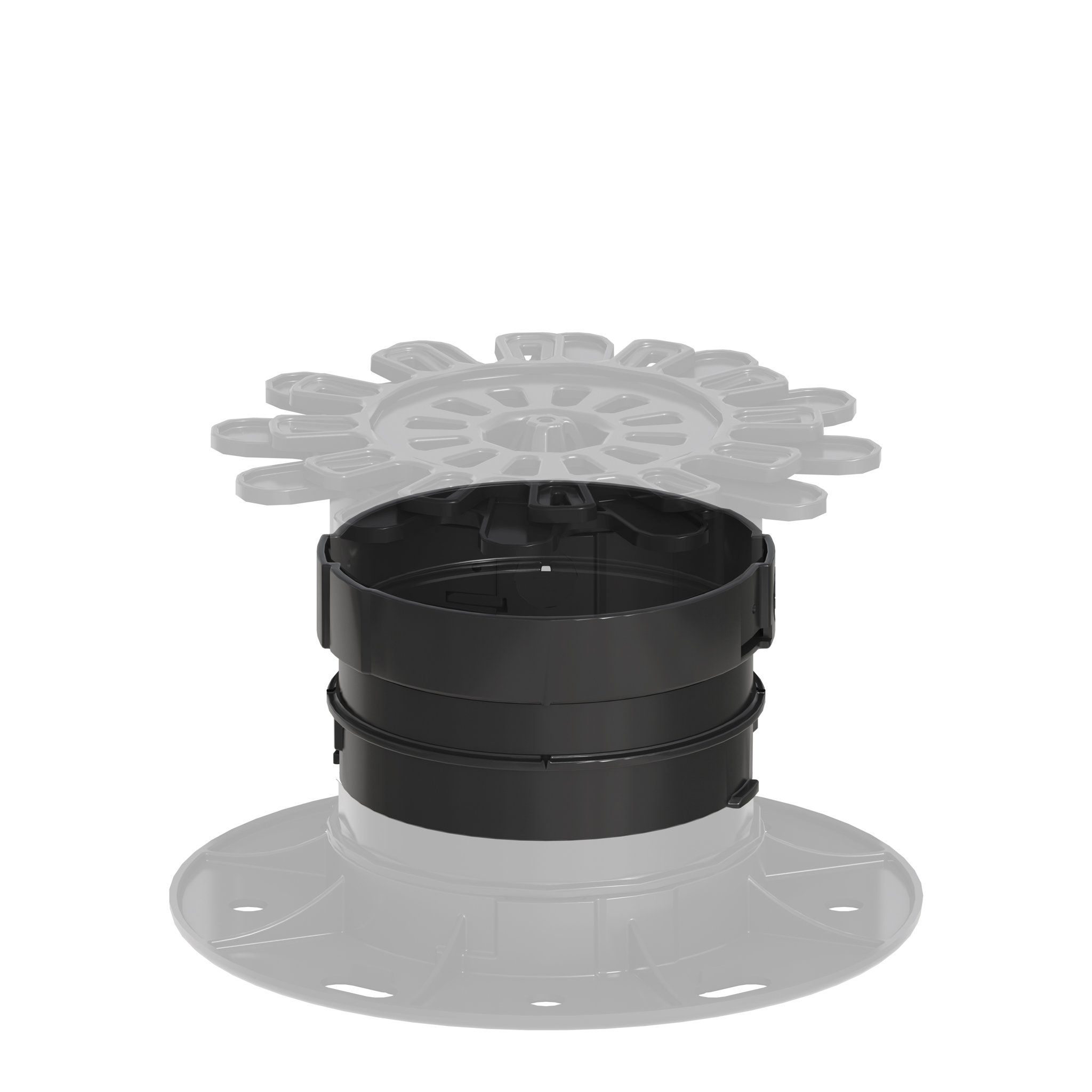 TraumGarten DreamDeck Terrassenlager Erhöhungsring S 10er-Set, plus 40 mm