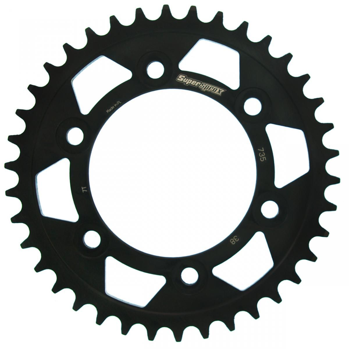 Supersprox Stahl-Kettenrad 520 38Z (Schwarz)