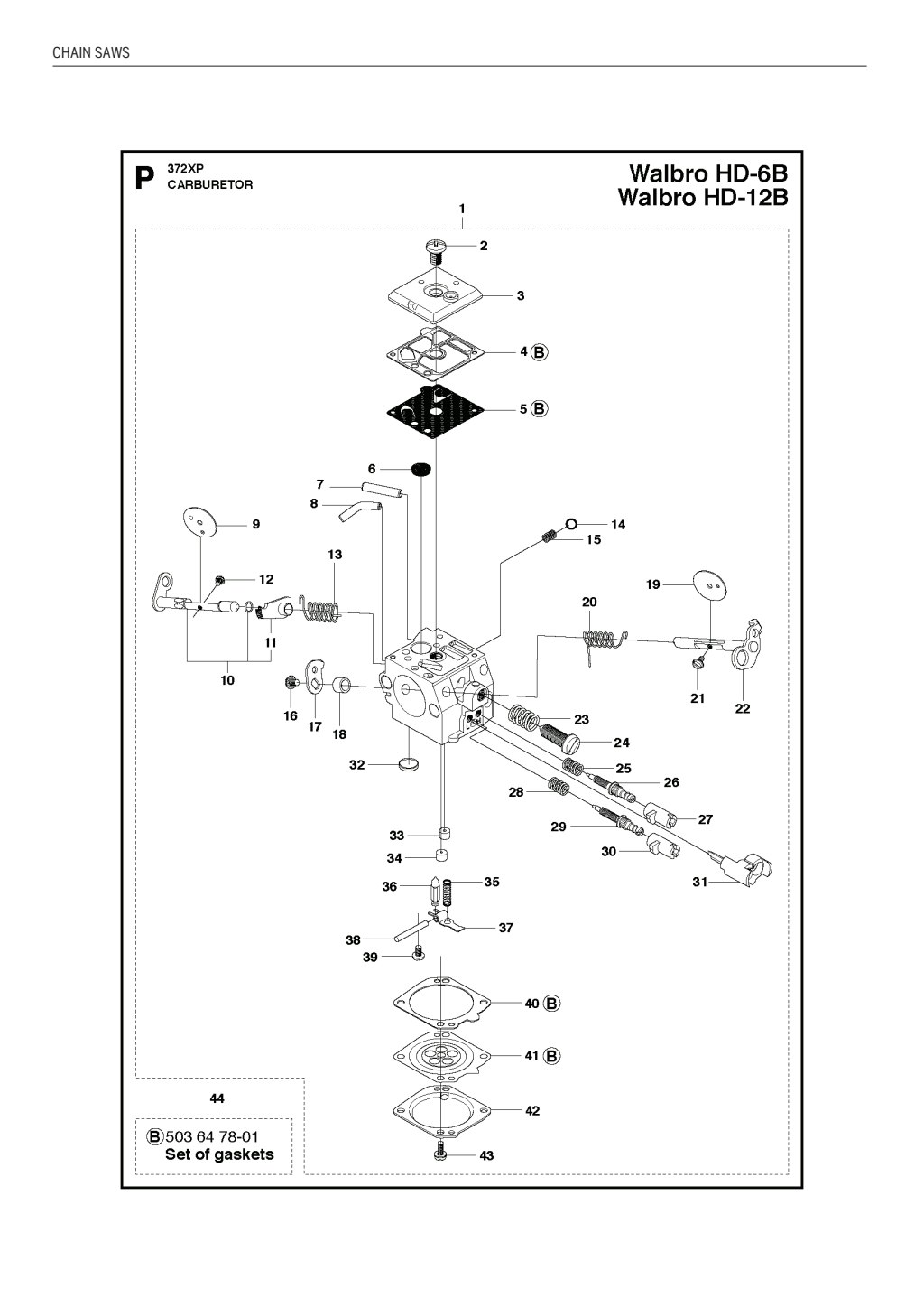 Explosionszeichnung Ersatzteile