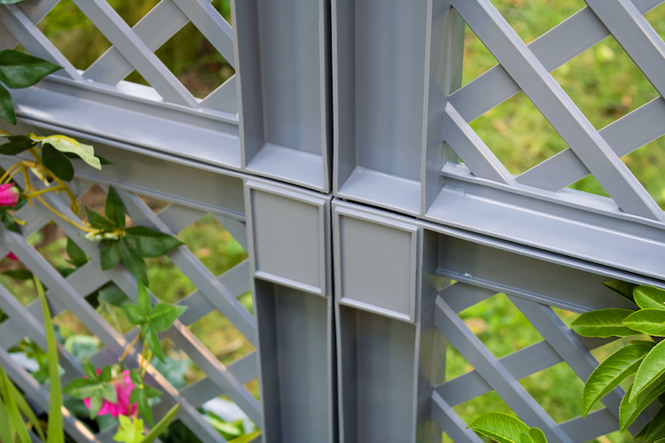 KHW Pflanzkasten groß mit Zentralspalier (2-tlg.) 100 cm - 2er Set