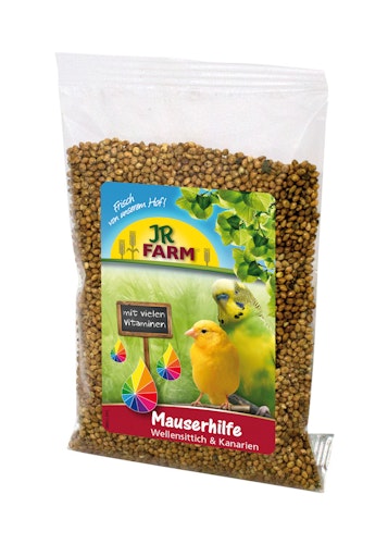 JR FARM Birds Mauserhilfe Wellensittich & Kanarien 30g Nahrungsergänzung für Vögel