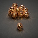 Vorschaubild Konstsmide Weihnachtsbeleuchtung  LED Dekolichterkette kupferfarben Metallbälle