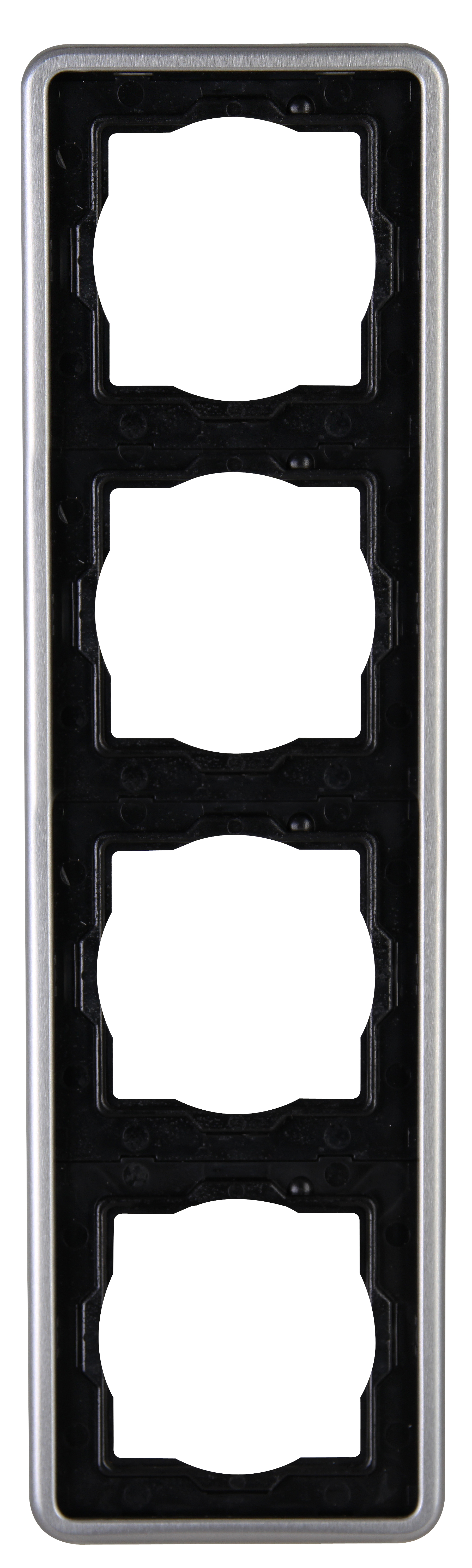 Kopp Abdeckrahmen VISION 4-fach stahlfarben