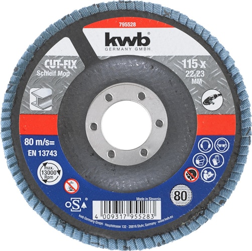 kwb CUT-FIX Schleifmop 115 K 80 LS 795528