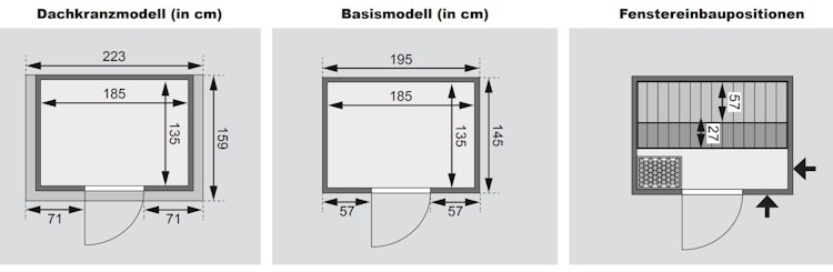 Karibu Woodfeeling Sauna Selena - 38 mm Massivholz Aktionssauna inkl. gratis Sauna-Zubehörset im Wert von 234,94 €