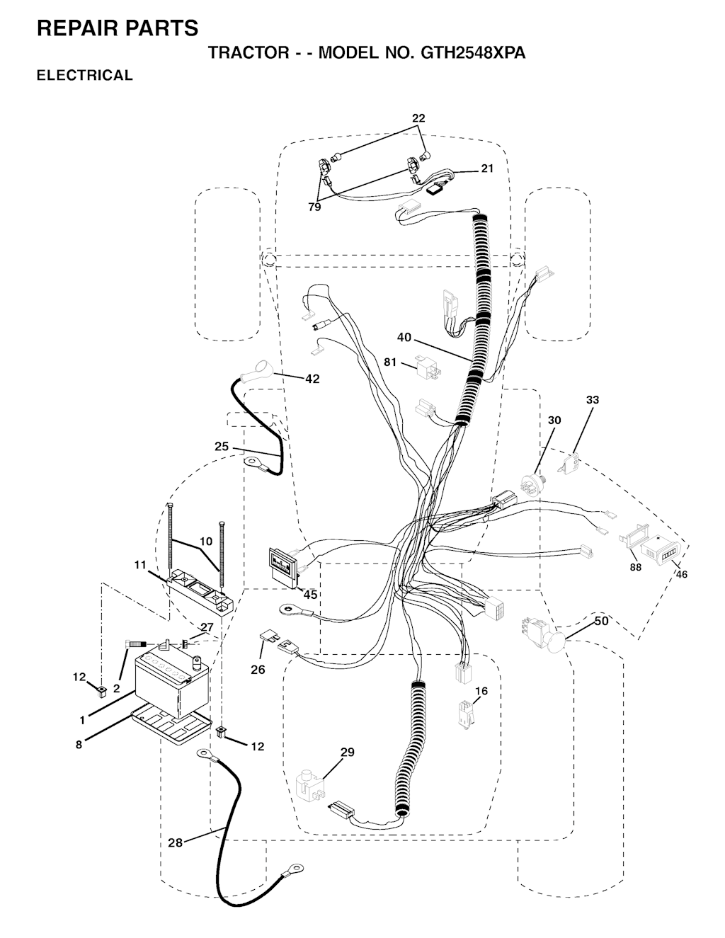 Explosionszeichnung Ersatzteile