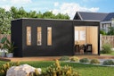 Vorschaubild Karibu Design Gartenhaus Home Office Studio 3 Blackline - 73 mm