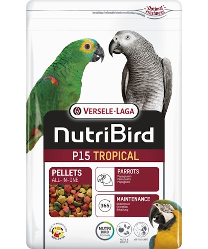 Vers 10kg NutriBird P15 Papag.Tropic