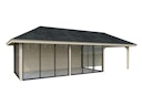 Vorschaubild Palmako Pavillon Bianca 24,9 m² Set 518 Slide Plus mit Isolierglas-Schiebetüren