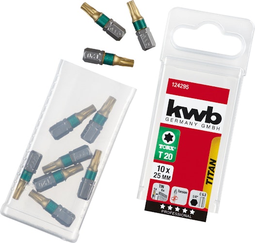 kwb 10 Bits 25mm Torx 20 Titan SB 124295